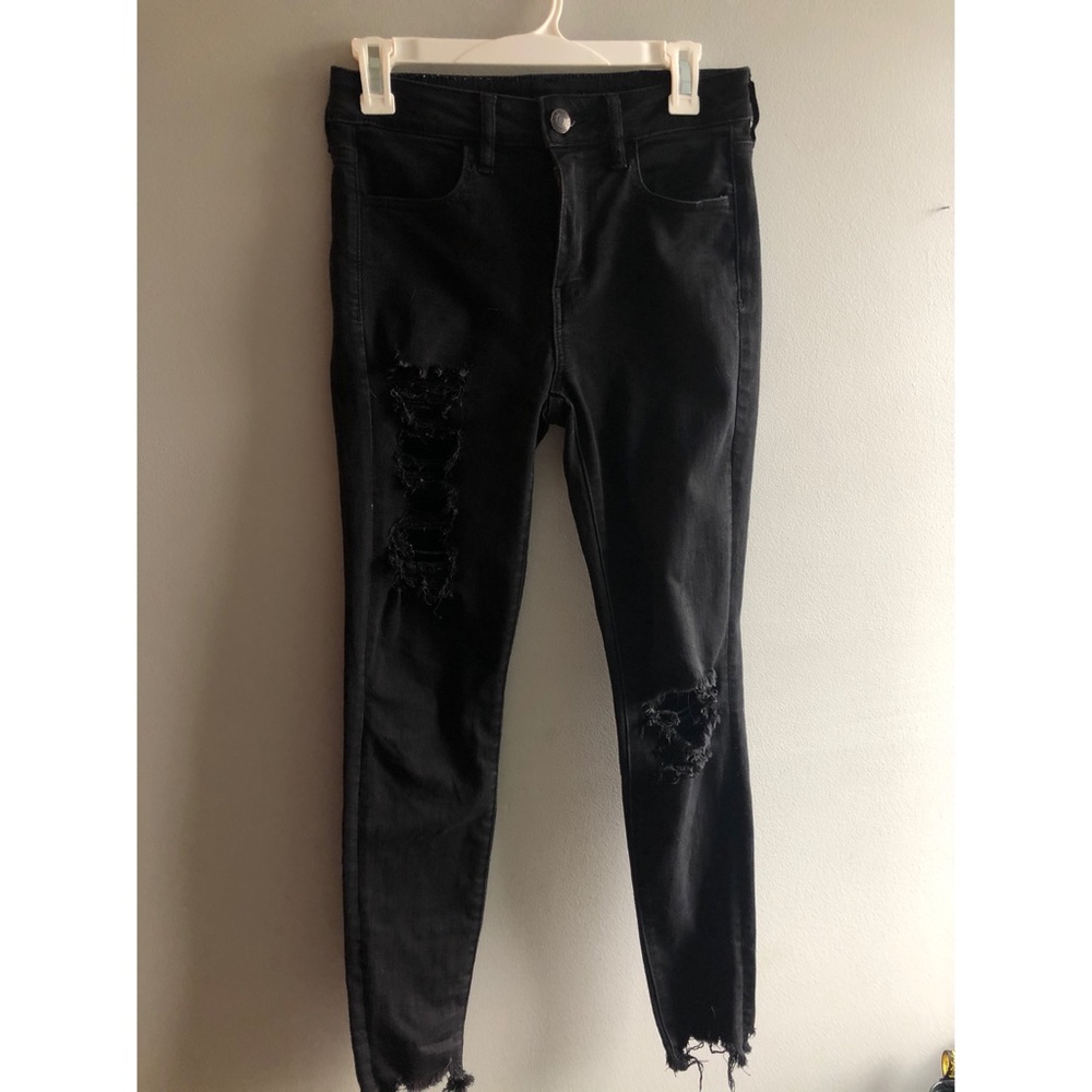 SALE💕 AMERICAN EAGLE Black Jeans with Rips